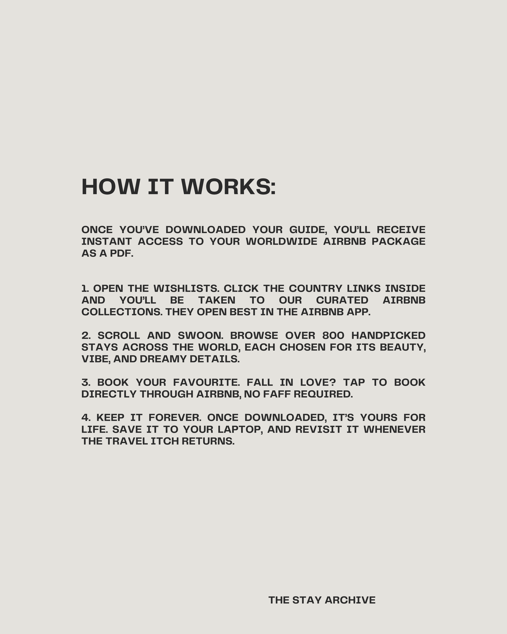 Everything: All Airbnbs (800 + Stays)